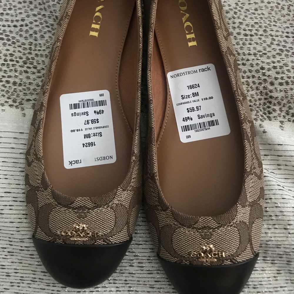 Coach monogram Flats